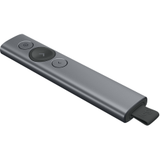 Logitech Spotlight Presentation Remote ,Highlight, Magnify And Control The On-screen Cursor, 30m Long Operating Range, Dual Connectivity via USB Receiver and Bluetooth, 3 Hours Presenting With 1 Mins Charge, Samrt Timer With Vibration Alert